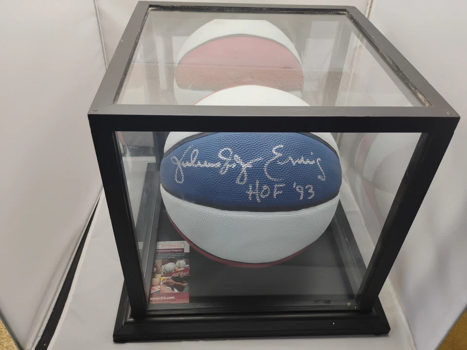 Julius Dr. J Erving 亲笔签名名人堂篮球带 JSA 正品证书 — 第 2/4 张图片