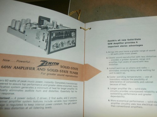 Vintage Zenith Stereo Stereophonic Phonograph Guide Booklets X930 X932 X934 X938 - Picture 8 of 11