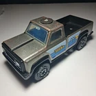 VTG 1980's Tonka Gray Pickup Truck 7" Pressed Steel Small Toy - Made In USA