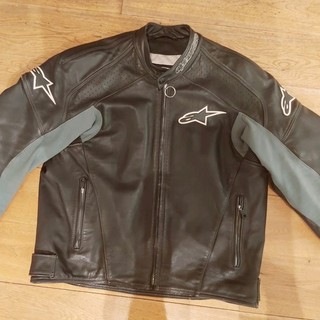 Alpinestars Leather Motorcycle Jacket Size 58