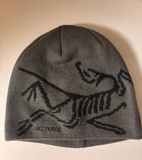 Arc'teryx Bird Head Toque Beanie Dark Grey Orca Merino Wool Winter Hat NWT Hot