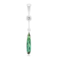 Cavill SilberanhäNger Indigolith 0,78Ct Sterlingsilber Tropfen GrüN