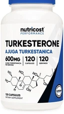 Nutricost Turkesterone Dietary Supplement 600mg, 120 Capsules