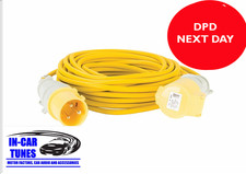 Image of Defender E85235 yellow 110v extension lead 32A 2.5mm 14m