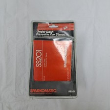 Vintage Sparkomatic Ss201 Underdash Car Radio Cassette Player 12v Stereo