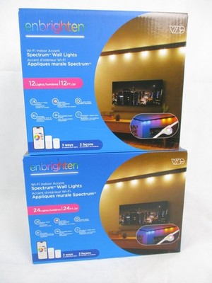 Enbrighten Vibe Spectrum 36' with 36 LED Wall Light Smart Lighting Indoor 2 boxs