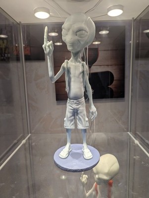 Paul the Alien Figurine,  3D Printed Sci-Fi Desk Decor (35cm)