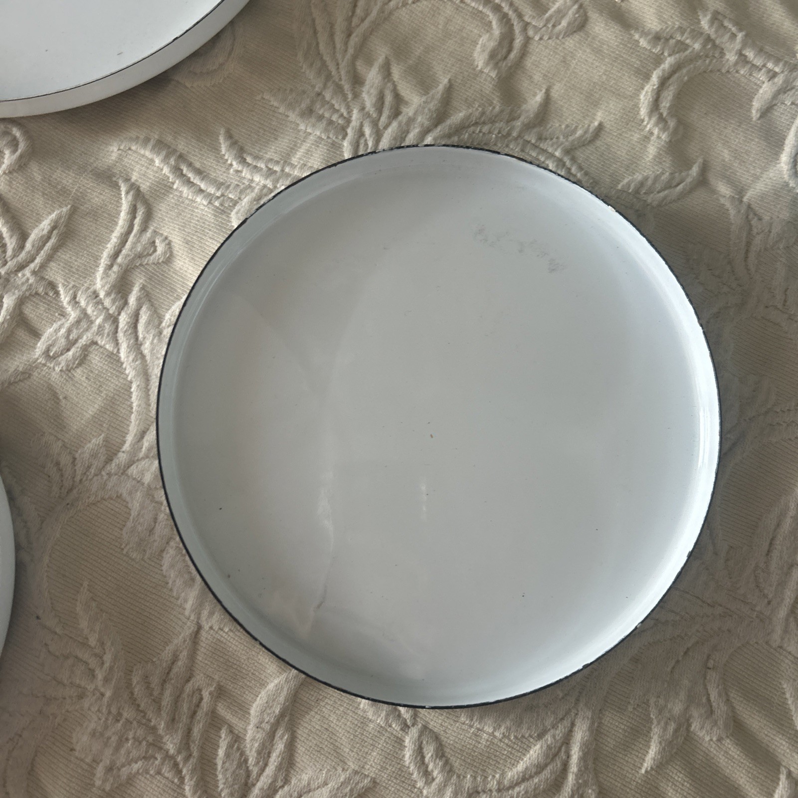 Set Of 4 Steel Stovetop Burner Covers 2-10", 2-8" Blue Flowers On Vine Free Ship