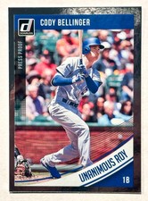 2018 Donruss Press Proof Unanimous ROY Cody Bellinger 5/5 #149