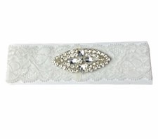 Rhinestone And Lace Wedding Prom Garter