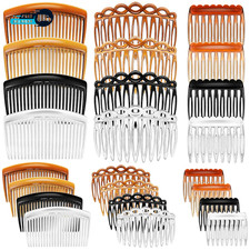 24 Pieces French Hair Side Combs Set Plastic Twist Comb Hair Clip Combs
