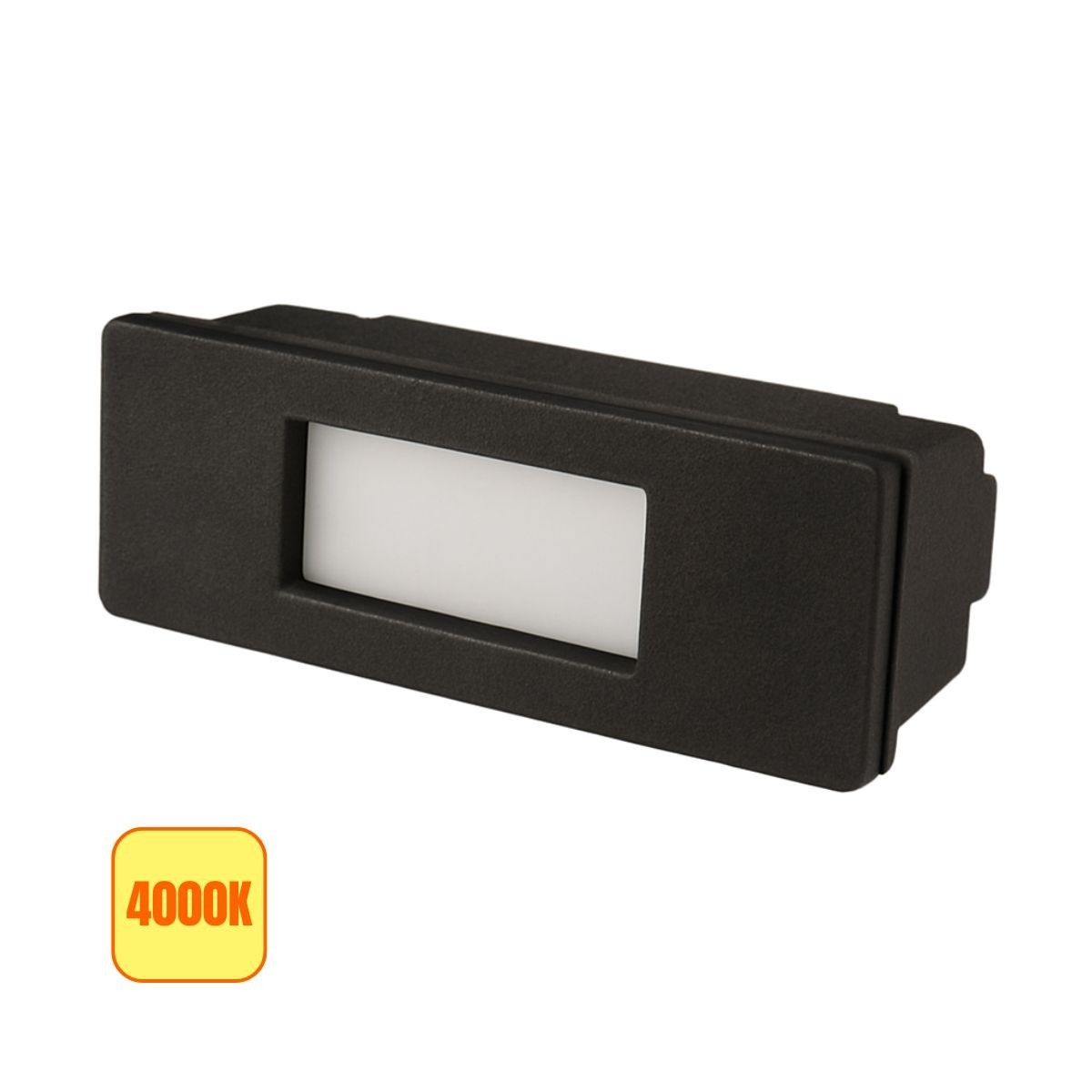 Segnapasso LED Nina 150 Incasso R7s Nero 4W 4000K IP55 - Fumagalli