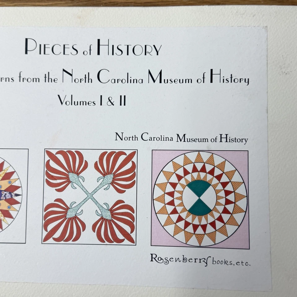 Pieces of History - Quilt Patterns from North Carolina Museum Book - Vols I & II - Image 2 of 4