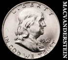 1961-D Silver Franklin Half Dollar - Choice Gem Brilliant Unc++++  #i1030