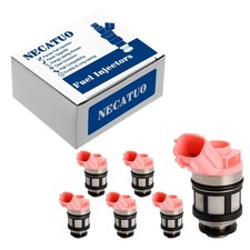 Set of 6 Fuel Injectors - Compatible with Nissan Frontier Pathfinder Quest Xt...