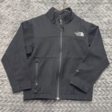 The North Face Boys Black WindWall Softshell Full Zip Jacket XXS 5 1495