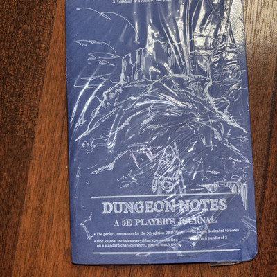 Dungeon Notes: Player Pack : Blue by 1985 Games (2021, Trade Paperback)