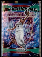 2024 Panini Prizm WNBA #6 Allisha Gray Fireworks Prizms Green