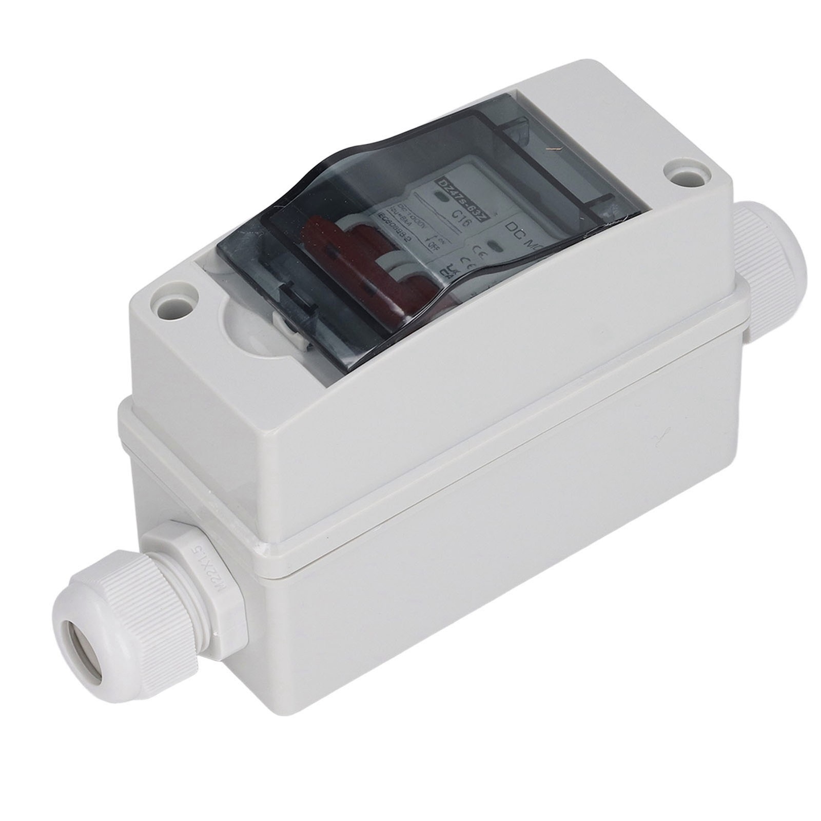 2P 1000V 16A DC Miniature Circuit Breaker DC Isolation Switch IP65 Waterproof DC