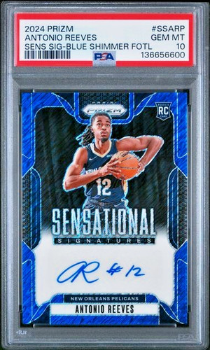 Title: Antonio Reeves PSA 10 SP 2024 Sensational Signatures Choice Blue /49 Auto