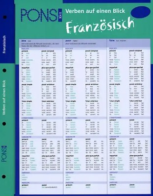 PONS Verben auf einen Blick Französisch. kompakte Übersicht, Verbformen und Konj