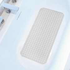 Extra Large Non-Slip Bathtub Mat, 36x17  TPR 36" x 17" Rectangular , White