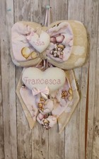 Fiocco nascita bimba nome personalizzabile 