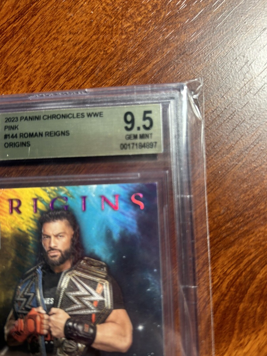 ROMAN REIGNS: 2023 Panini Chronicles WWE🔥#/349 PINK ORIGINS🔥BGS