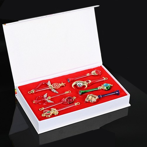 8pcs/set Anime  Pendant Necklace Cosplay Prop Women Girl Cartoon Gift - Imagen 3 de 8