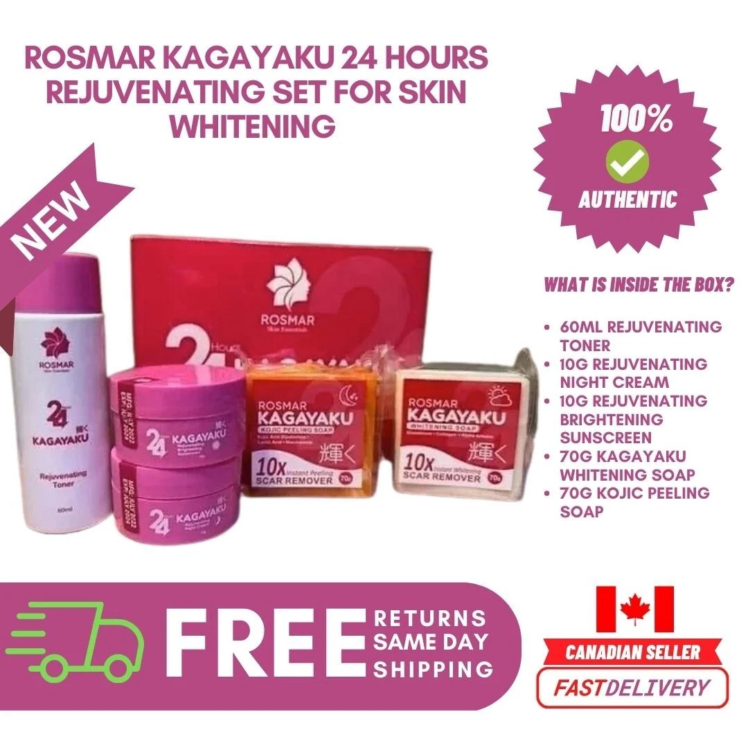 NEW Rosmar Kagayaku 24 Hours Rejuvenating Set for Skin Whitening 100% AUTHENTIC! eBay Rosmar Kagayaku 24hrs Whitening Set