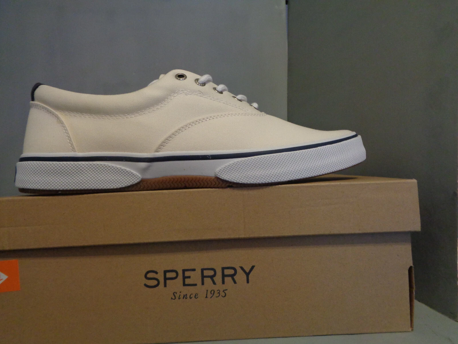 Men's Sperry Halyard CVO SW White Shoes NIB! New! Sizes! STS23580