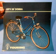 BROCHURE DEPLIANT ORIGINALE - BICICLETTA TOURING Mod. CITY 26" DONNA BIANCHI