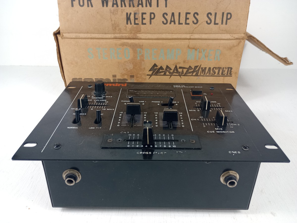 Gemini Scratch Master PMX - 10 Stero Preamp Mixer w/ Box | eBay