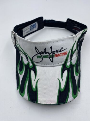 John Force Racing NHRA Drag Racing 14X Champ Flames Visor Hat W/ Pin - Picture 2 of 6