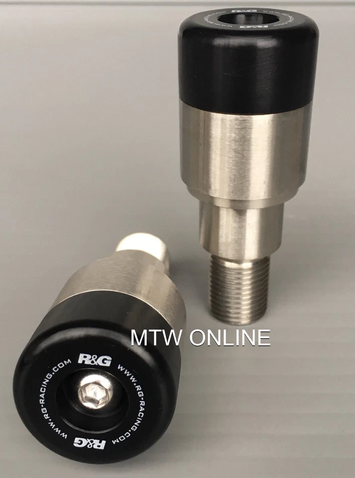 PAR de extremos de barra de carreras R&G deslizadores Yamaha XJ6-Diversion F - FZ6R (2015) BE0013BK Foto 2 de 4