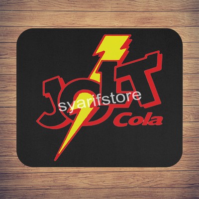 Jolt Cola Drink Logo Black Mousepad Mouse Pad Gaming