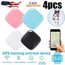 4X Bluetooth Mini GPS Tracking Tag Key Child Pet Finder Tracker Location Device