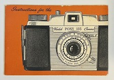 Kodak Pony 135 35mm Camera Instructions Manual Only Vintage Photography