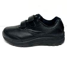 Brooks Men's Addiction Walker Black Leather Sneakers, Size 10 EE