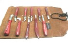 Ramelson 10 Pc Wood Carving Tools Knife Set With Tool Roll Belt Woodworking