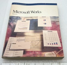 Vintage Microsoft Works Reference Guide 1989 with extras