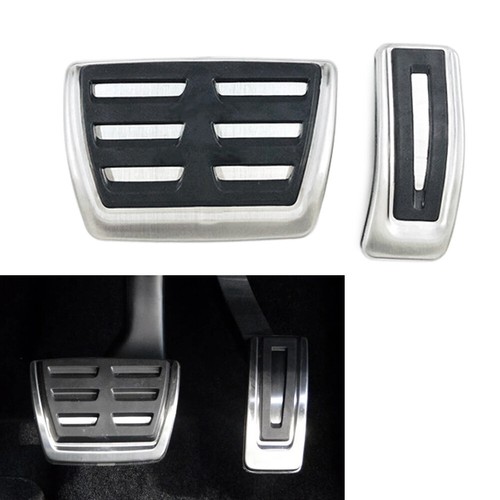 Stainless Steel Car Brake Gas Pedals Cover For Audi A4 A5 A6 A7 A8 Q3 Q5 2PCS - Afbeelding 1 van 12