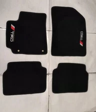 FIT FOR 2009 - 2013 TOYOTA COROLLA BLACK  FLOOR MATS W/EMBLEM