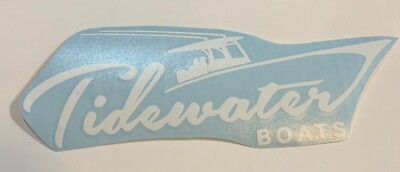 TideWater Boats Logo #2 Die Cut Vinyl Decal High Quality Outdoor Sticker Fishing