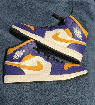 Size 10 - Jordan 1 Mid Lakers