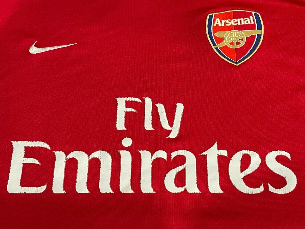 Arsenal 2007 2008 Home Shirt Football Soccer Jersey Top Nike Mens