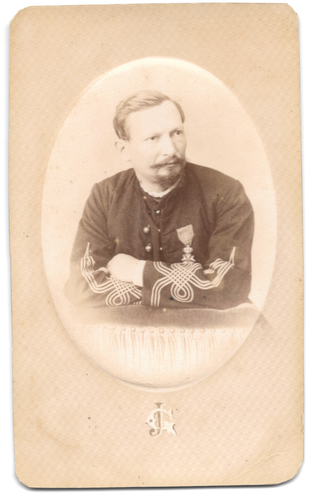 CDV Militaire Jeune Zouave Soldat - Photo Ancienne Albuminé Boyer Alger 1862