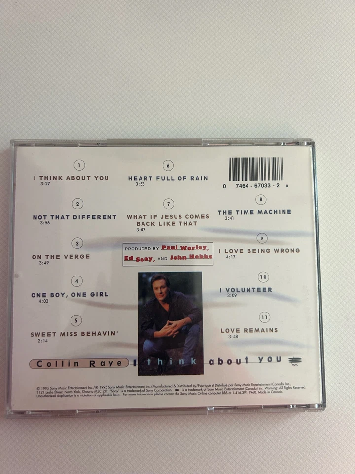 COUNTRY CD Collin Raye I think about you - Bild 2 von 2