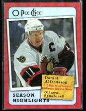 2007-08 OPC Season Highlights Daniel Alfredsson #SH2 H3R2F