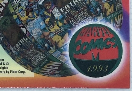 1994 Flair Marvel Annual Inaugural Edition Card #121 Xavier vs. Magneto - Picture 13 of 14
